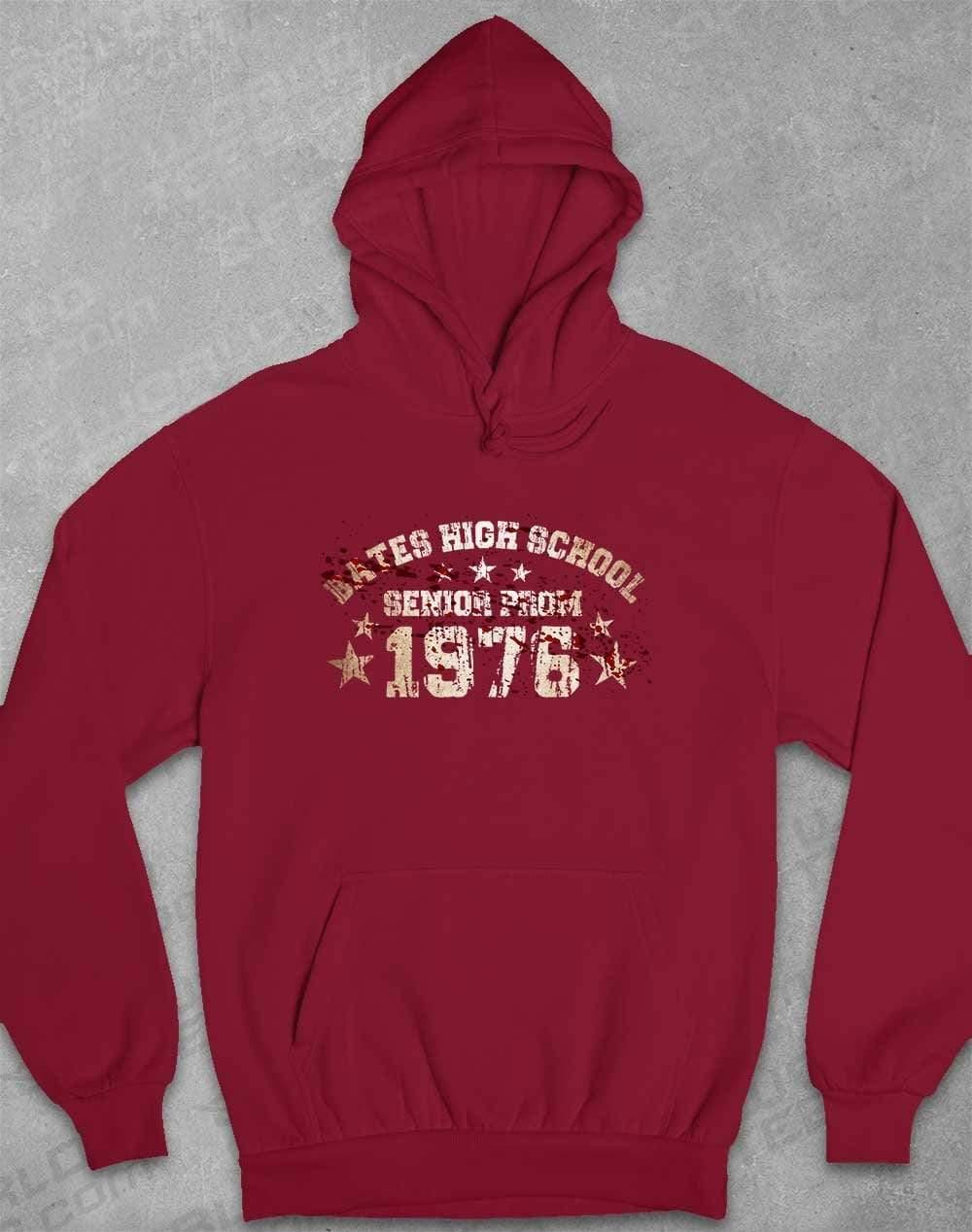 Bates High School Prom 1976 Hoodie XS / Burgundy  - Off World Tees