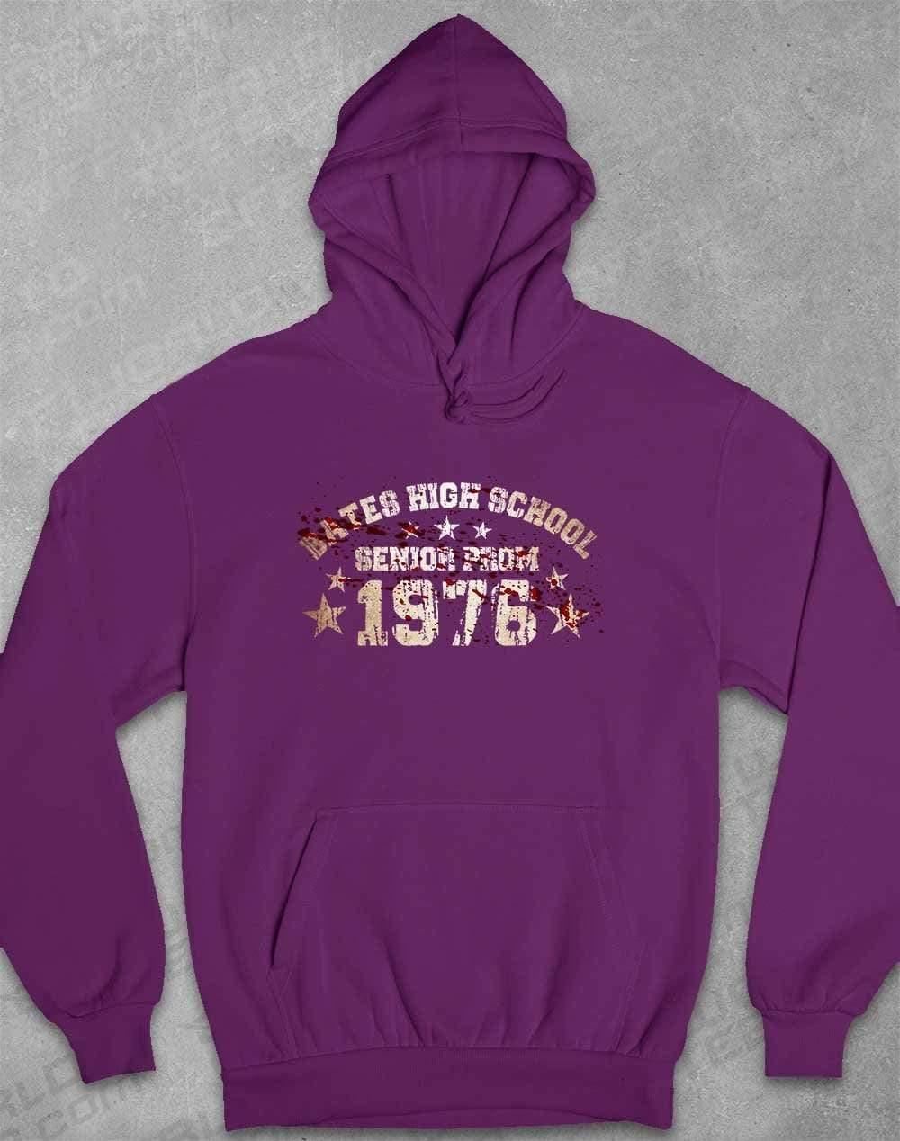 Bates High School Prom 1976 Hoodie XS / Plum  - Off World Tees