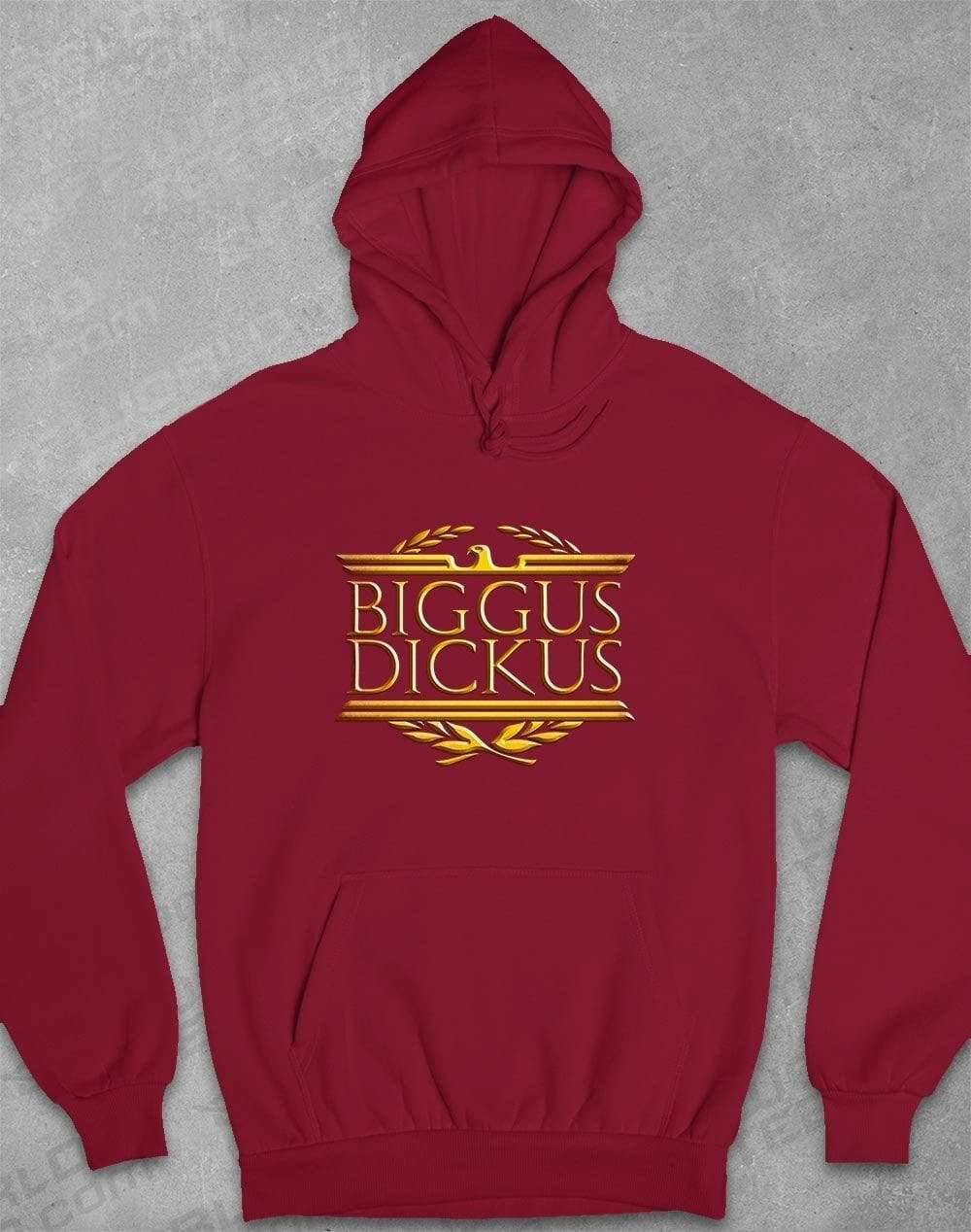 Biggus Dickus Hoodie XS / Burgundy  - Off World Tees