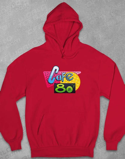 Cafe 80's Hoodie XS / Fire Red  - Off World Tees