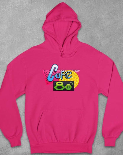 Cafe 80's Hoodie XS / Hot Pink  - Off World Tees