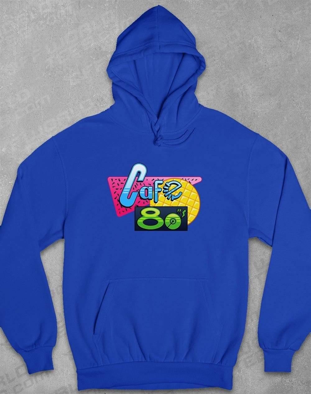 Cafe 80's Hoodie XS / Royal Blue  - Off World Tees