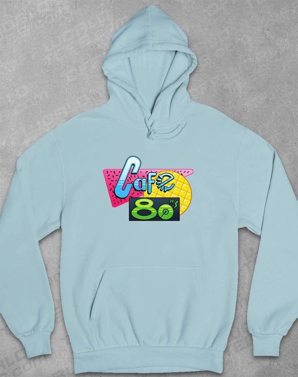 Cafe 80's Hoodie XS / Sky Blue  - Off World Tees