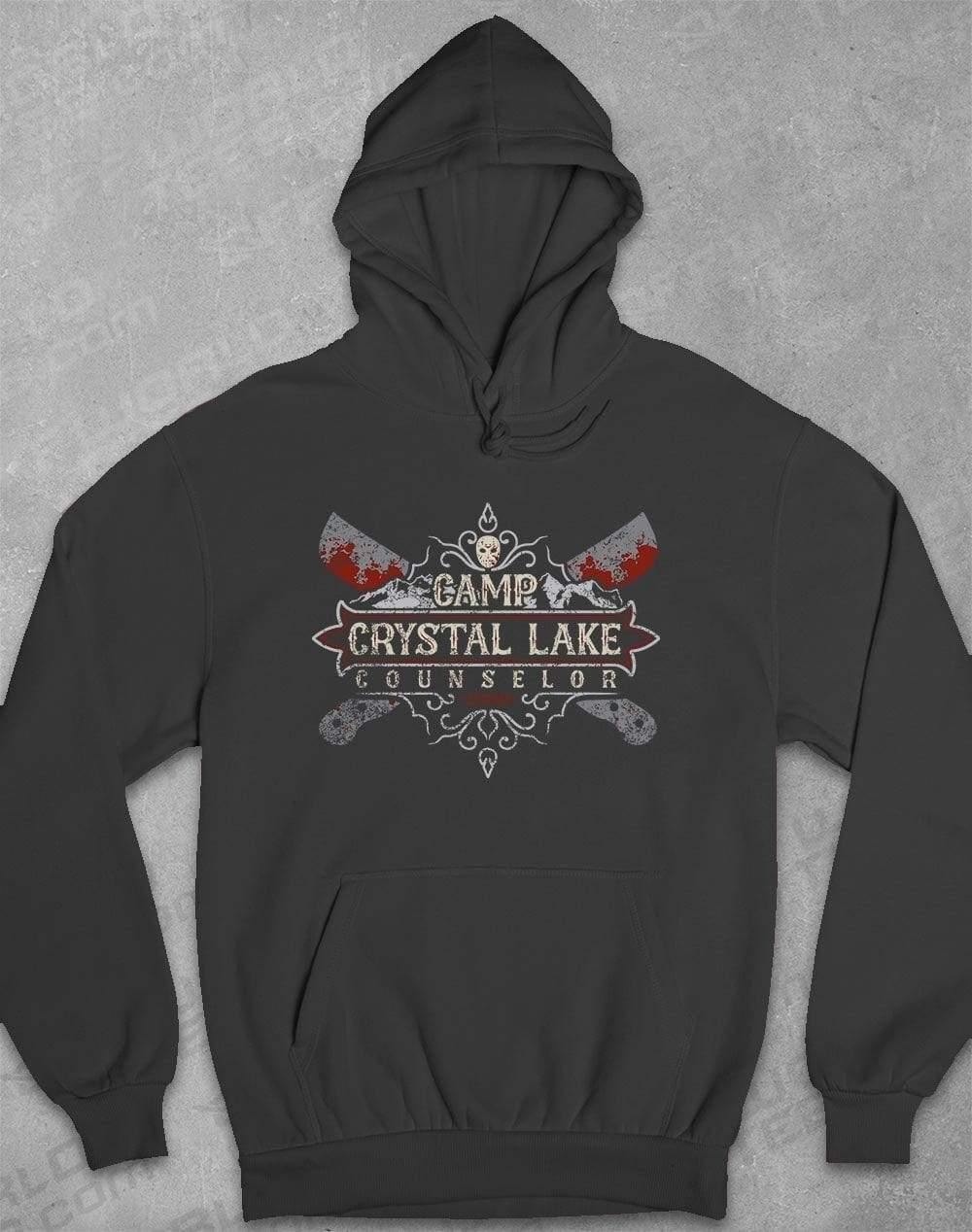 Camp Crystal Lake Counselor Hoodie S / Charcoal  - Off World Tees