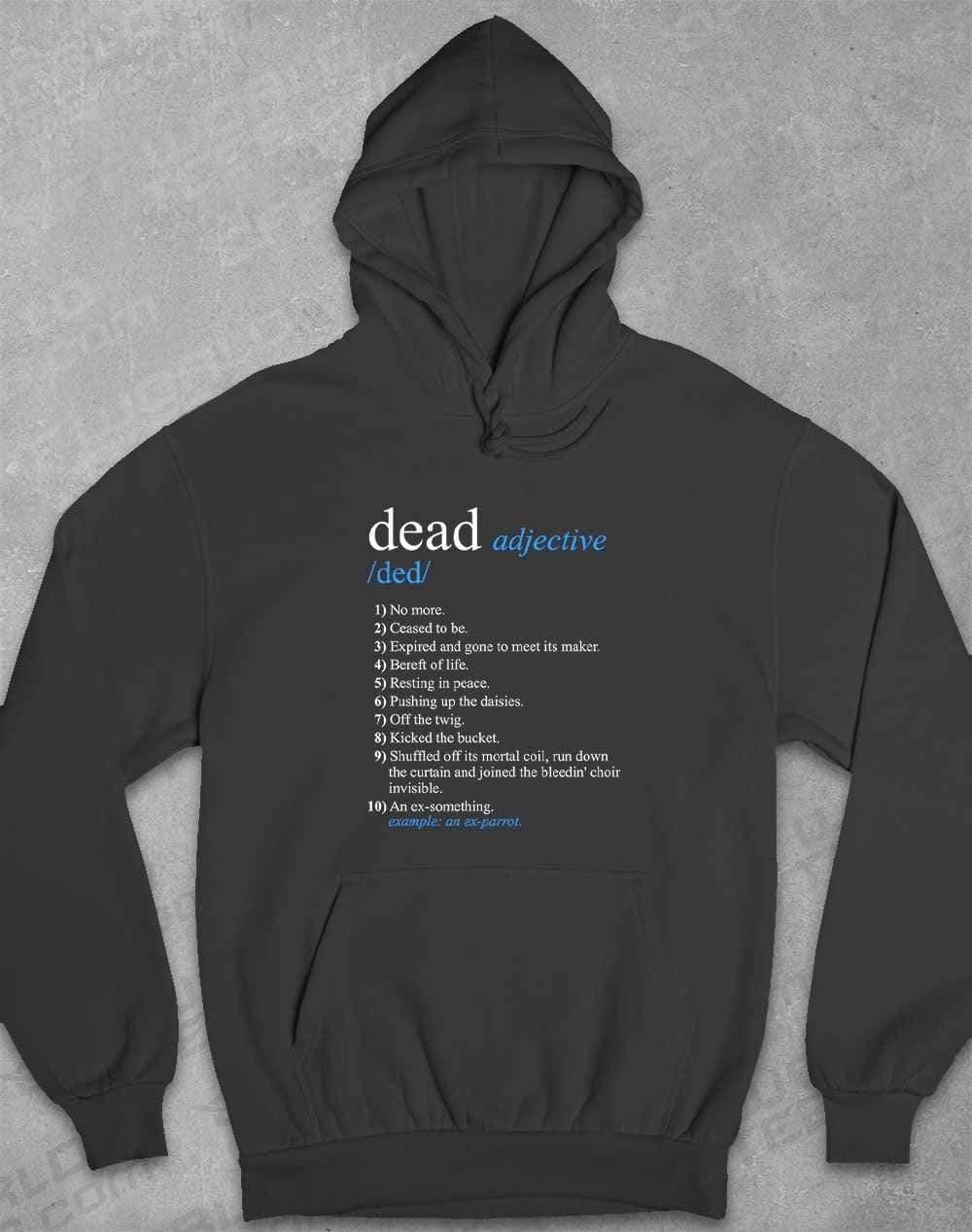 Dead Parrot Definition Hoodie XS / Charcoal  - Off World Tees