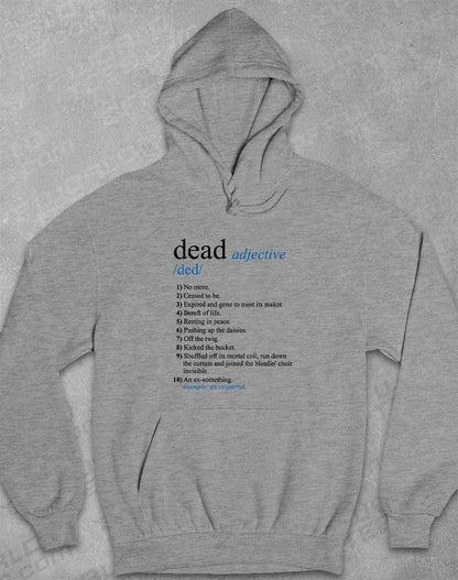 Dead Parrot Definition Hoodie XS / Heather  - Off World Tees