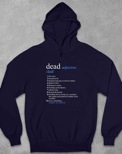 Dead Parrot Definition Hoodie XS / Oxford Navy  - Off World Tees