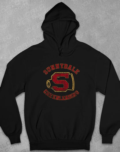 Distressed Sunnydale Cheerleading Hoodie S / Black  - Off World Tees