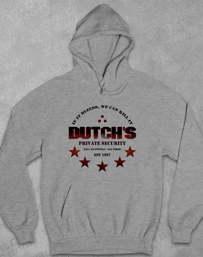 Dutchs Private Security Hoodie XS / Heather  - Off World Tees
