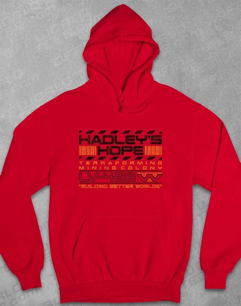 Hadley's Hope Hoodie XS / Fire Red  - Off World Tees