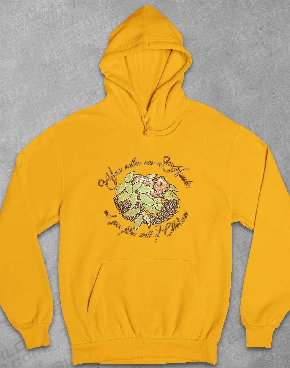 Hamster and Elderberries Hoodie XS / Gold  - Off World Tees