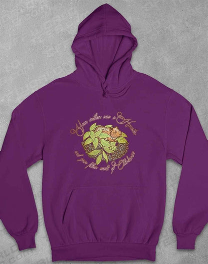 Hamster and Elderberries Hoodie XS / Plum  - Off World Tees