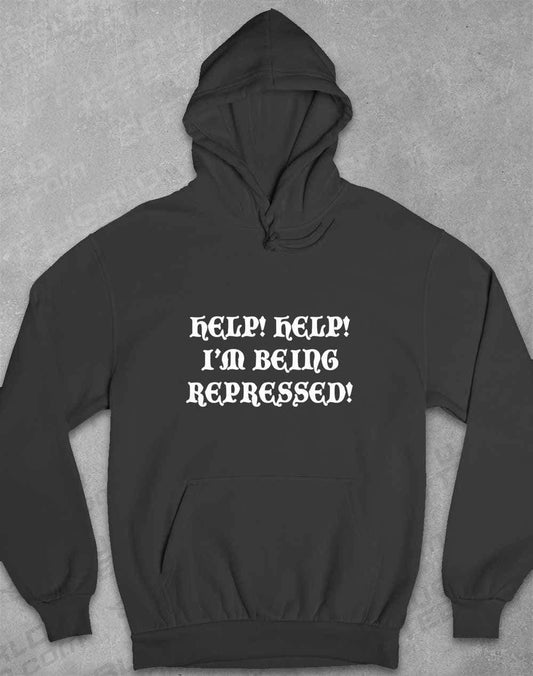 Help I'm Being Repressed Hoodie XS / Charcoal  - Off World Tees