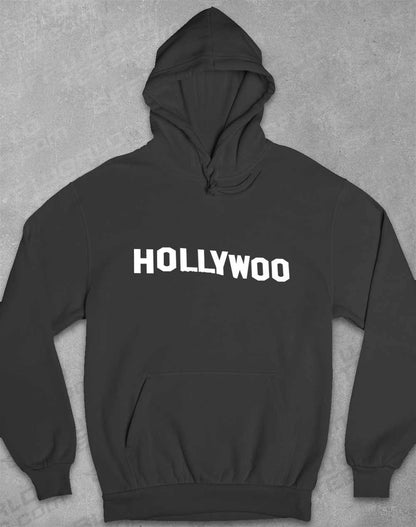 Hollywoo Sign Hoodie XS / Charcoal  - Off World Tees