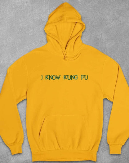 I Know Kung Fu Hoodie XS / Gold  - Off World Tees