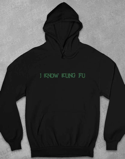 I Know Kung Fu Hoodie XS / Jet Black  - Off World Tees