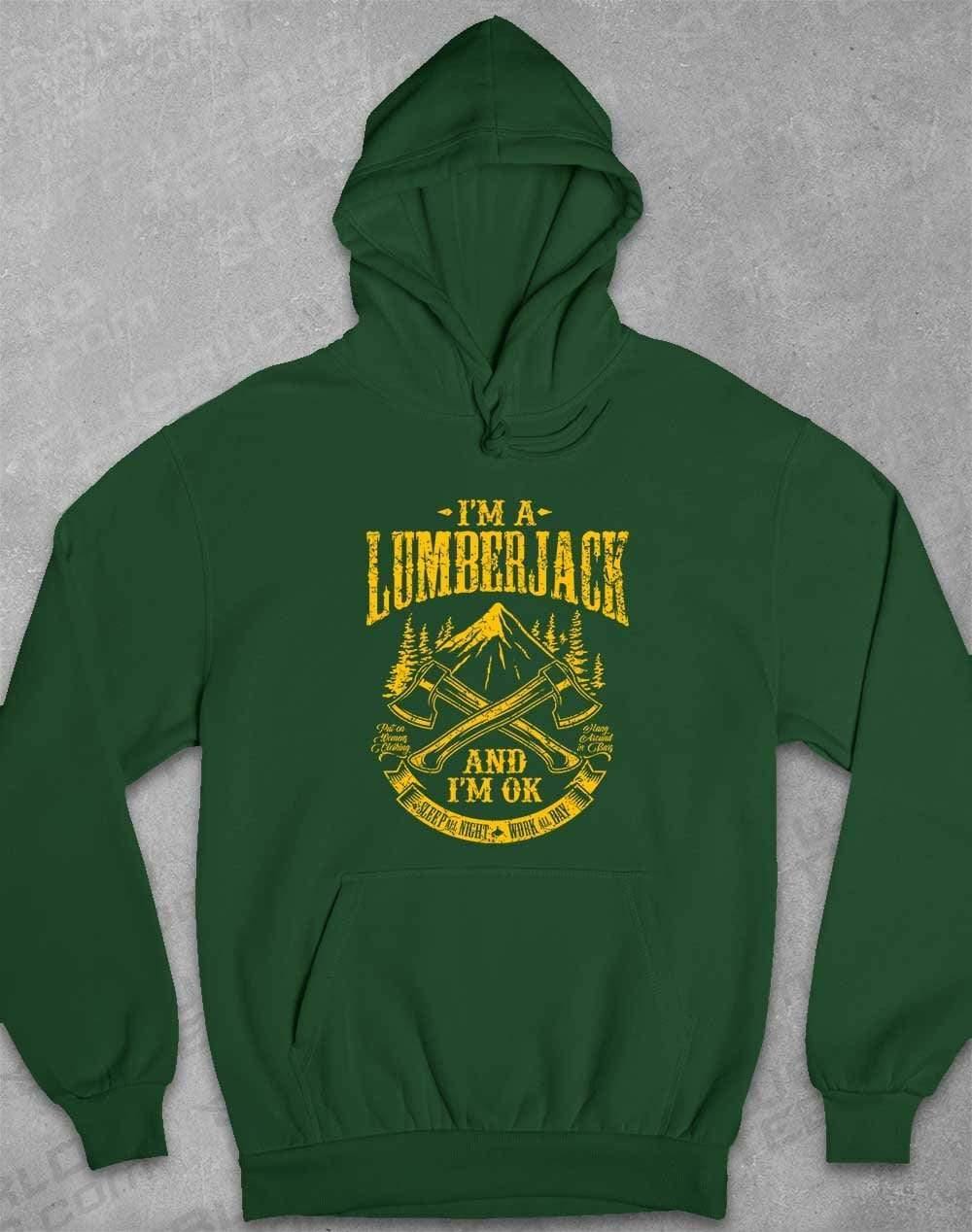 I'm a Lumberjack Hoodie XS / Bottle Green  - Off World Tees