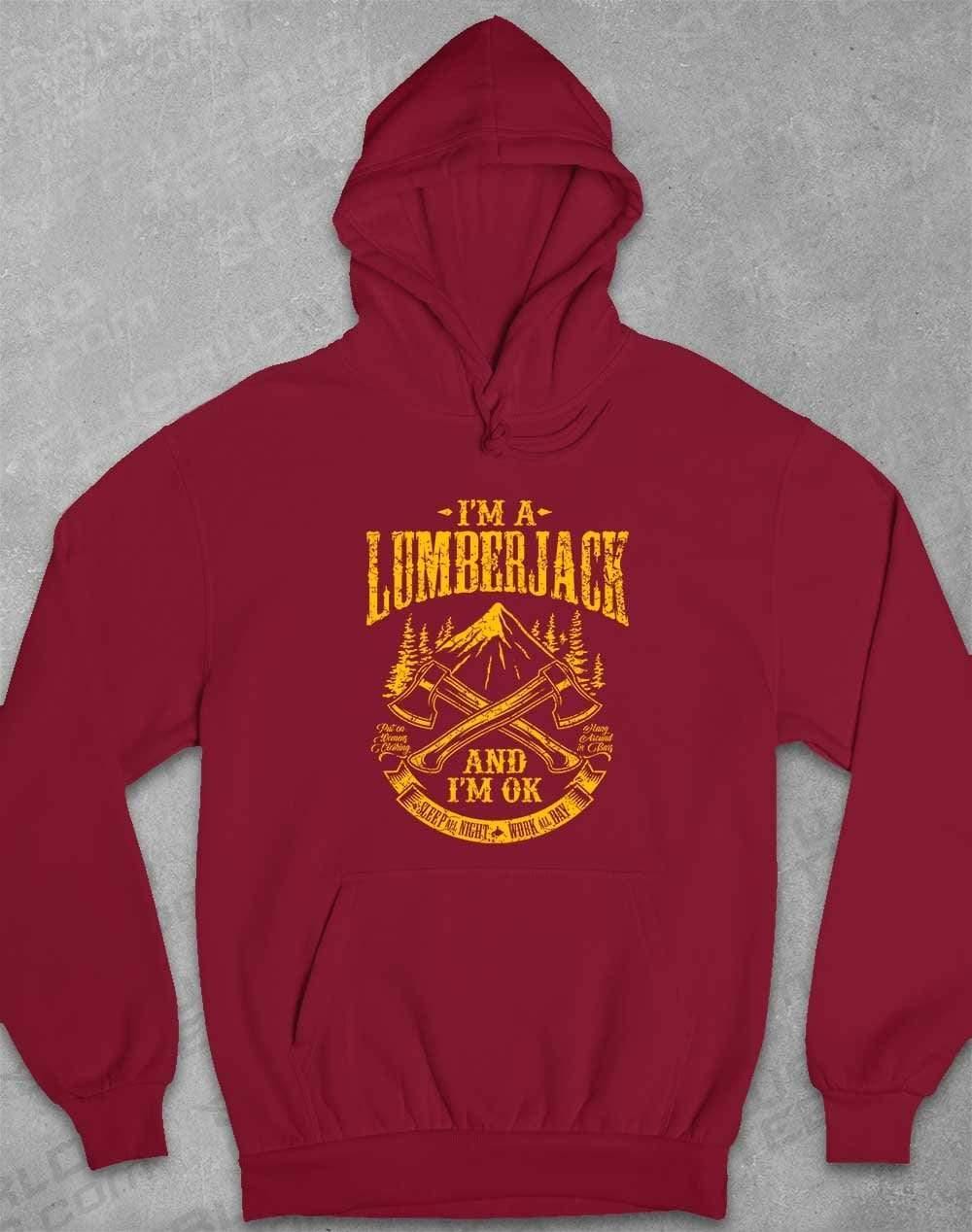 I'm a Lumberjack Hoodie XS / Burgundy  - Off World Tees