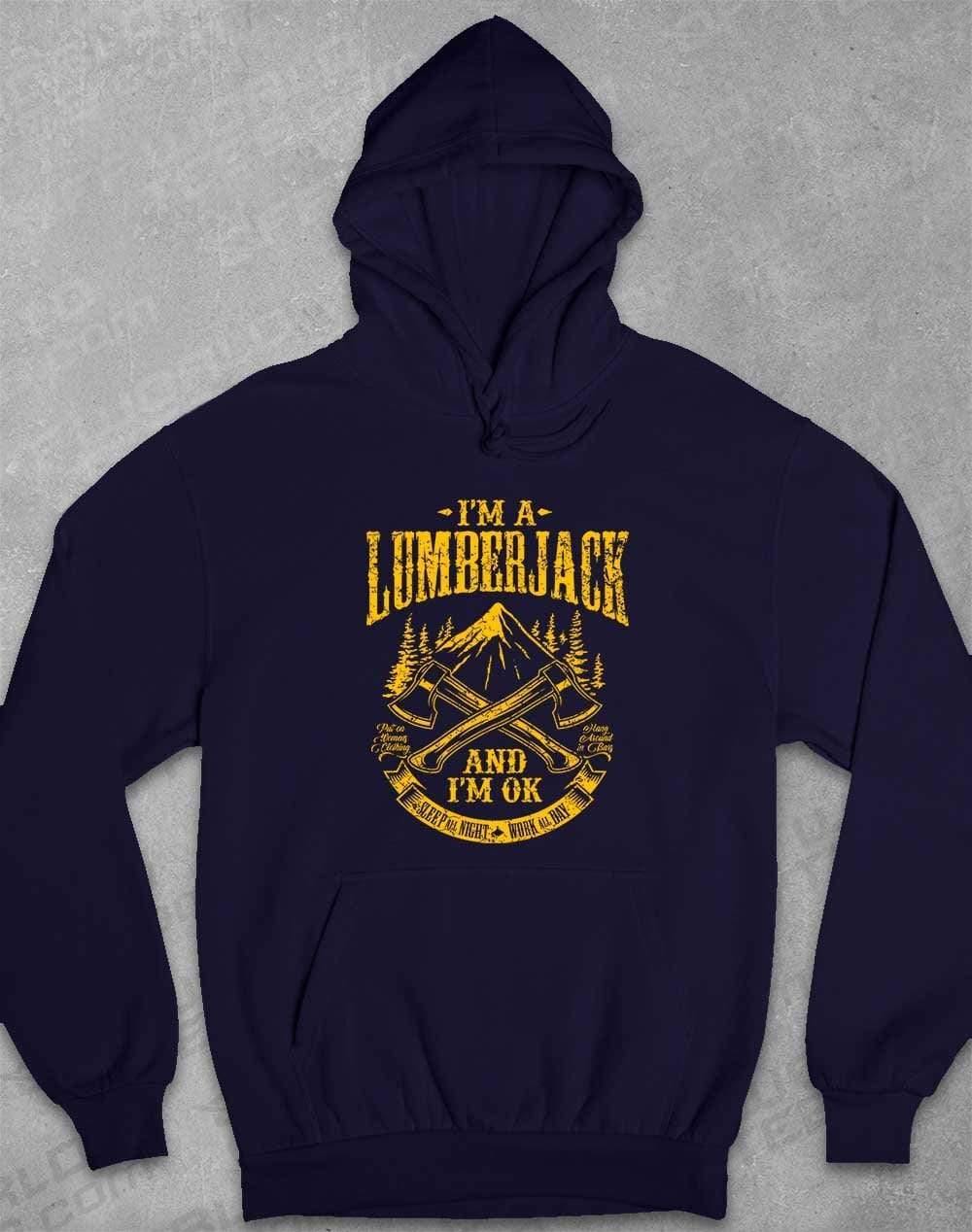 I'm a Lumberjack Hoodie XS / Oxford Navy  - Off World Tees