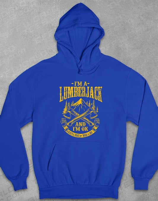 I'm a Lumberjack Hoodie XS / Royal Blue  - Off World Tees