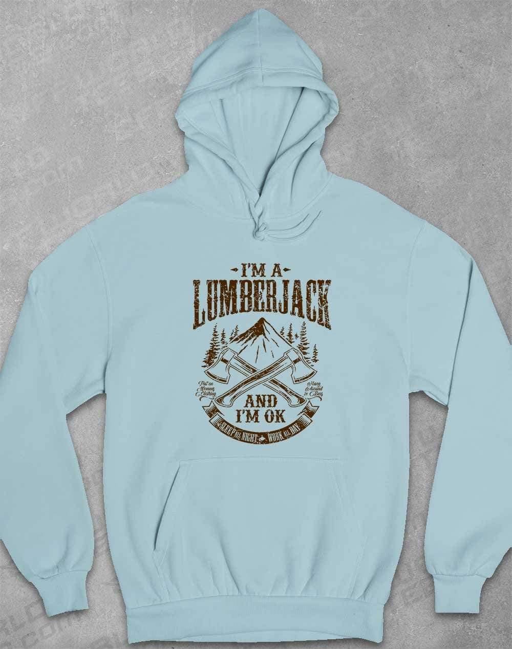 I'm a Lumberjack Hoodie XS / Sky Blue  - Off World Tees