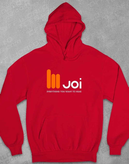 JOI Everything You Want to Hear Hoodie XS / Fire Red  - Off World Tees