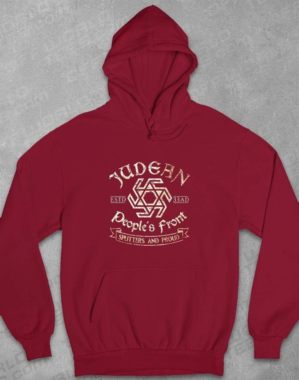 Judean People's Front Hoodie S / Burgundy  - Off World Tees