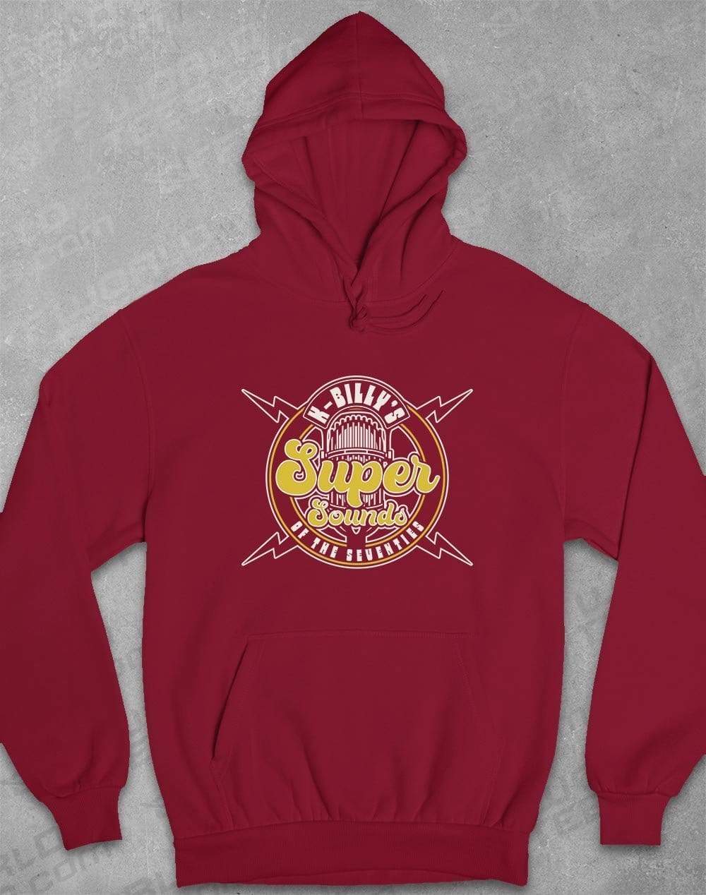 K-Billy's Super Sounds Hoodie S / Burgundy  - Off World Tees