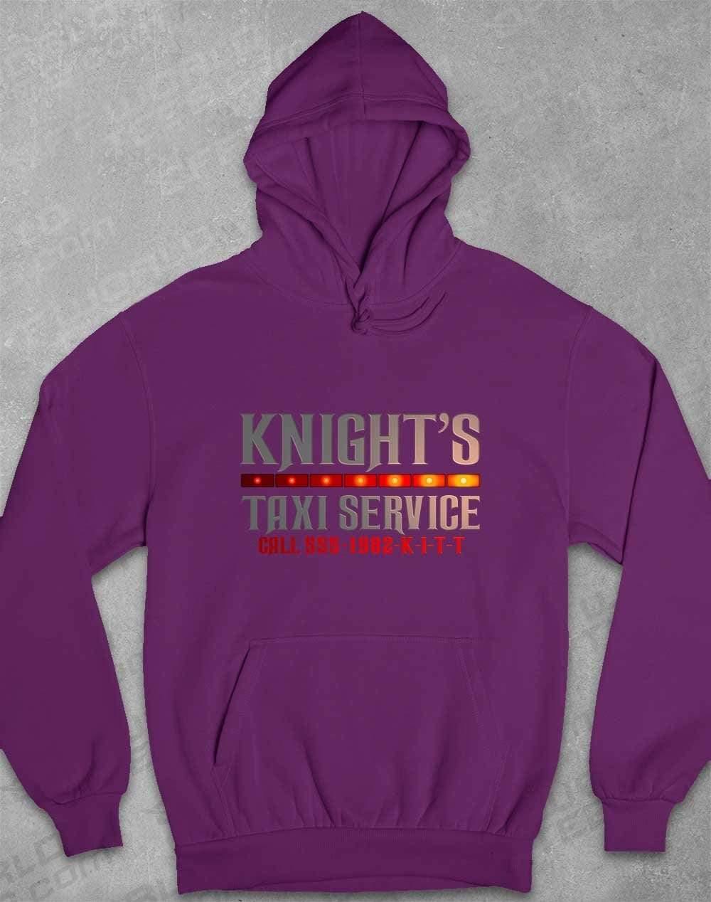 Knight's Taxi Sevice Hoodie XS / Plum  - Off World Tees