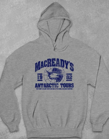 MacReady's Antarctic Tours 1982 Hoodie XS / Heather  - Off World Tees