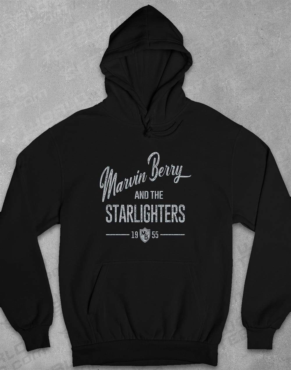 Marvin Berry and the Starlighters Hoodie XS / Jet Black  - Off World Tees