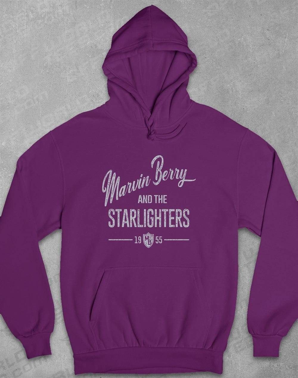 Marvin Berry and the Starlighters Hoodie XS / Plum  - Off World Tees