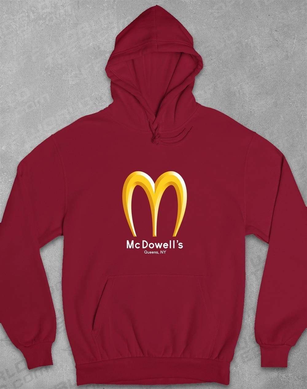 McDowell's Hoodie S / Burgundy  - Off World Tees