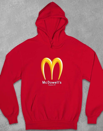 McDowell's Hoodie S / Fire Red  - Off World Tees
