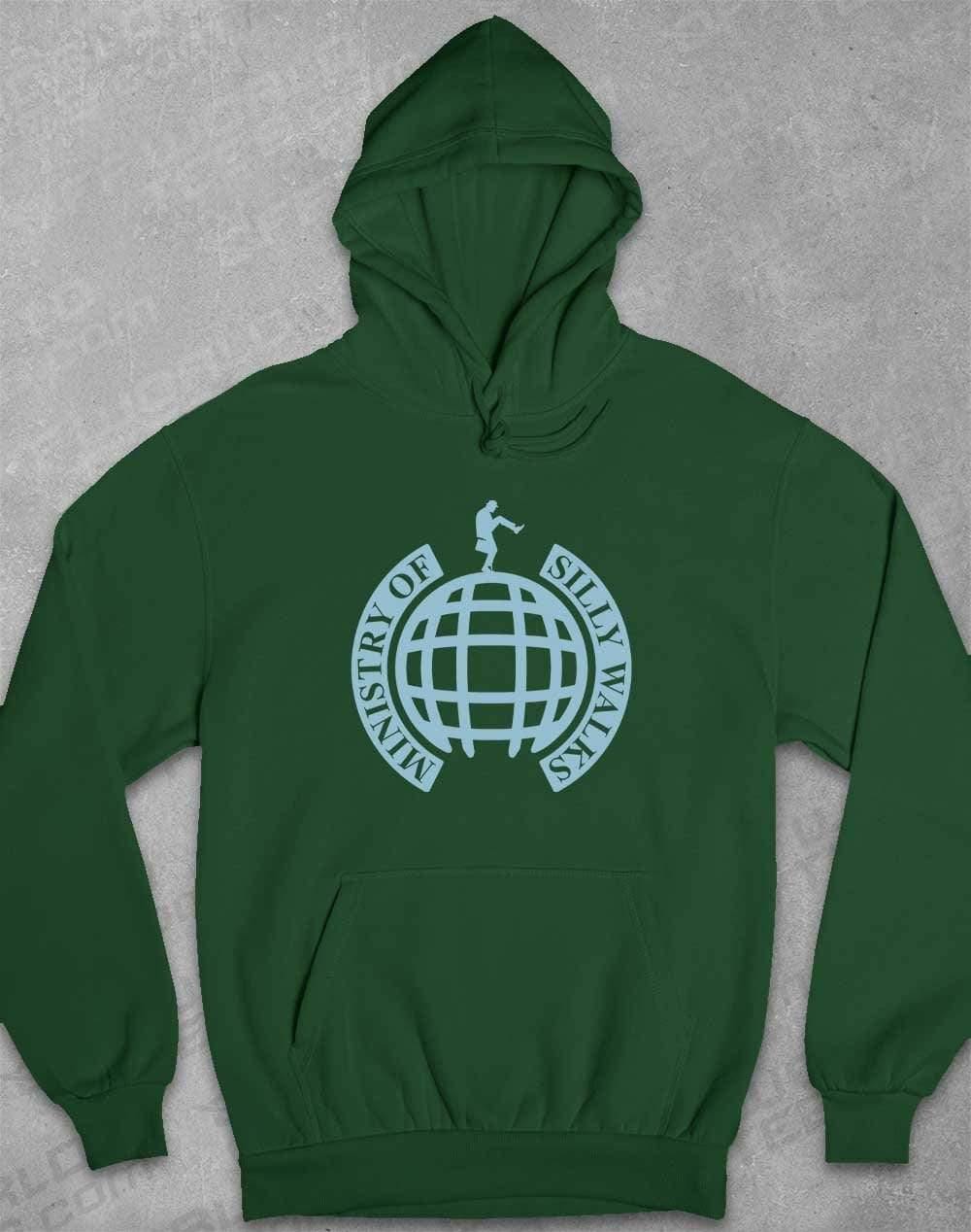 Ministry of Silly Walks Hoodie XS / Bottle Green  - Off World Tees
