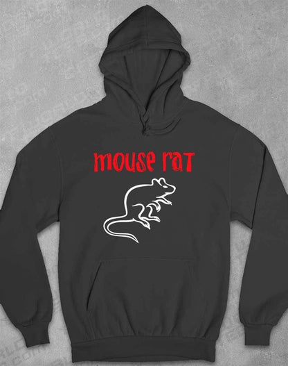 Mouse Rat Text Logo Hoodie XS / Charcoal  - Off World Tees