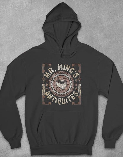 Mr Wing's Antiquites Hoodie XS / Charcoal  - Off World Tees