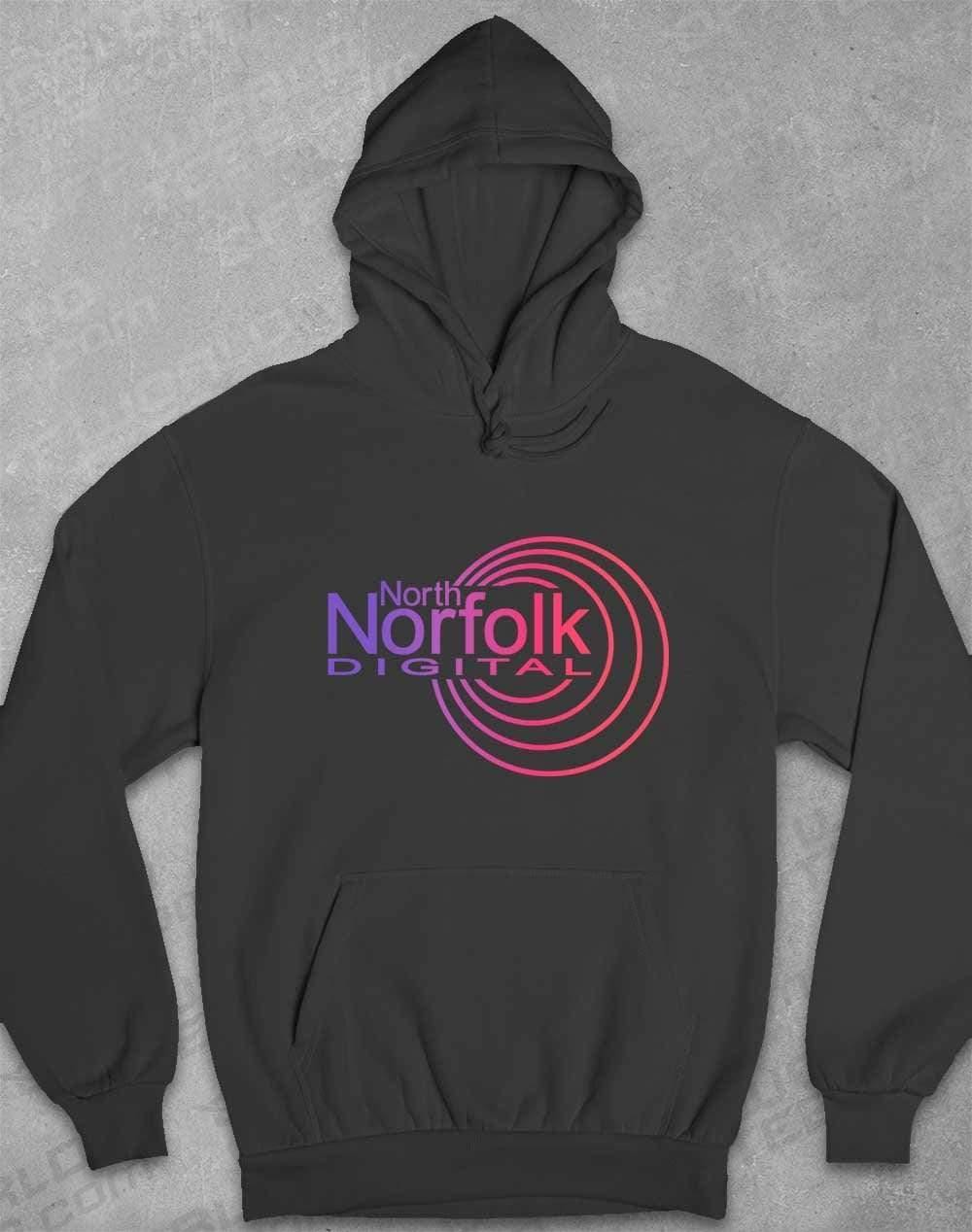 North Norfolk Digital Hoodie XS / Charcoal  - Off World Tees