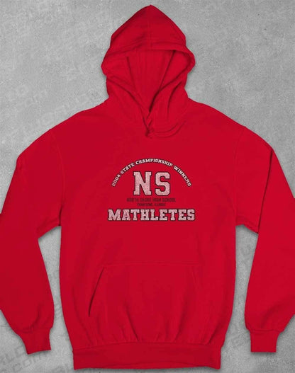 North Shore High School - Mathletes Hoodie XS / Fire Red  - Off World Tees
