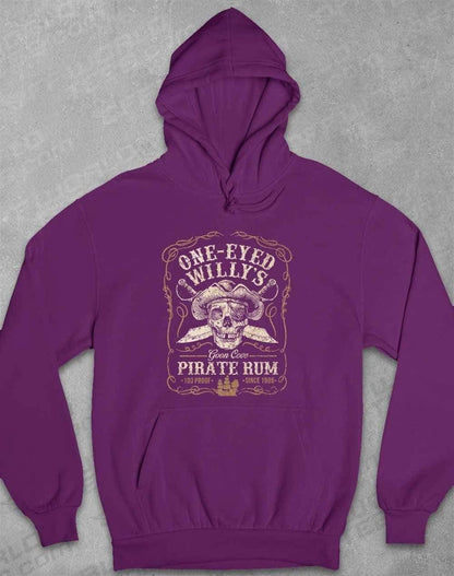 One-Eyed Willy's Goon Cove Rum Hoodie XS / Plum  - Off World Tees