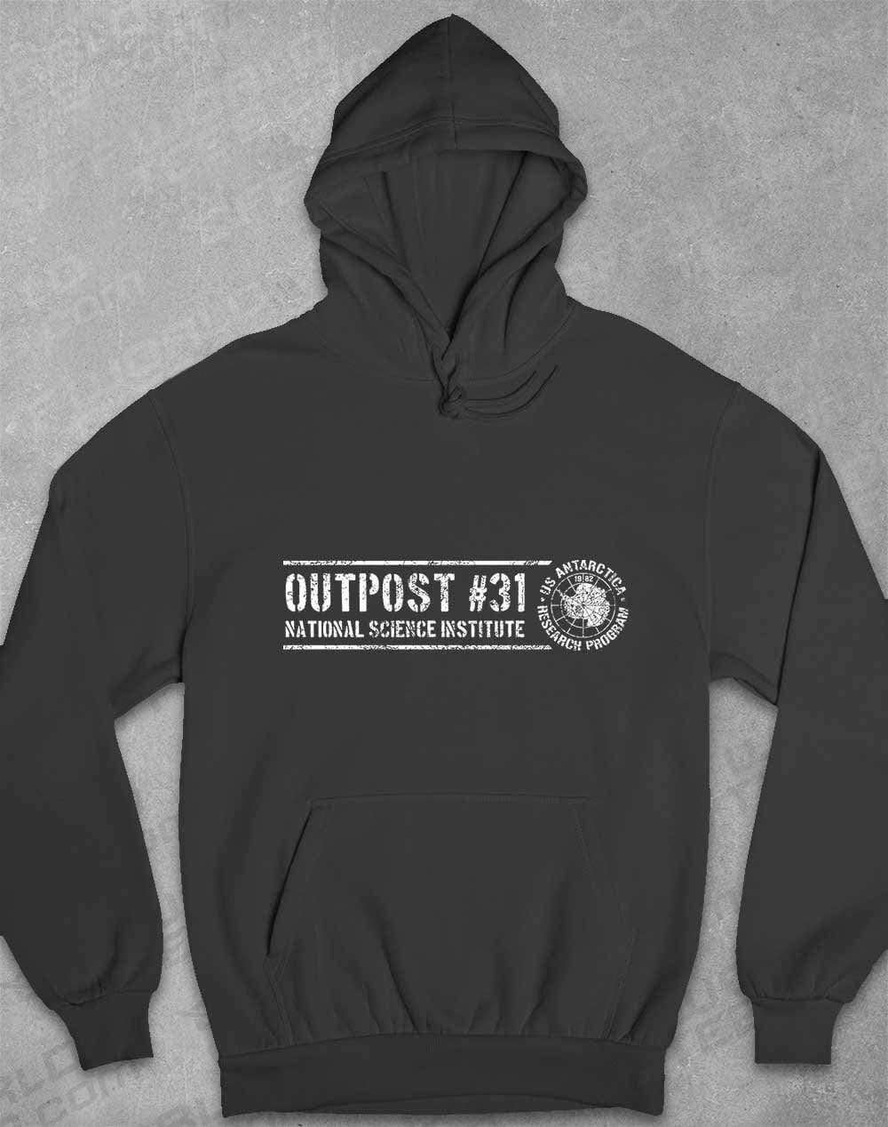 Outpost 31 Antarctica Hoodie XS / Charcoal  - Off World Tees