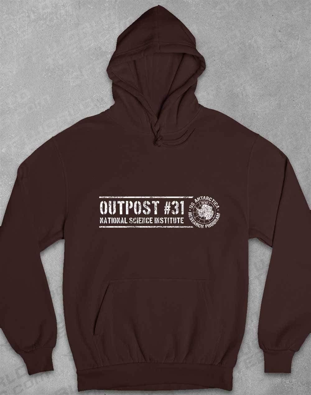 Outpost 31 Antarctica Hoodie XS / Hot Chocolate  - Off World Tees