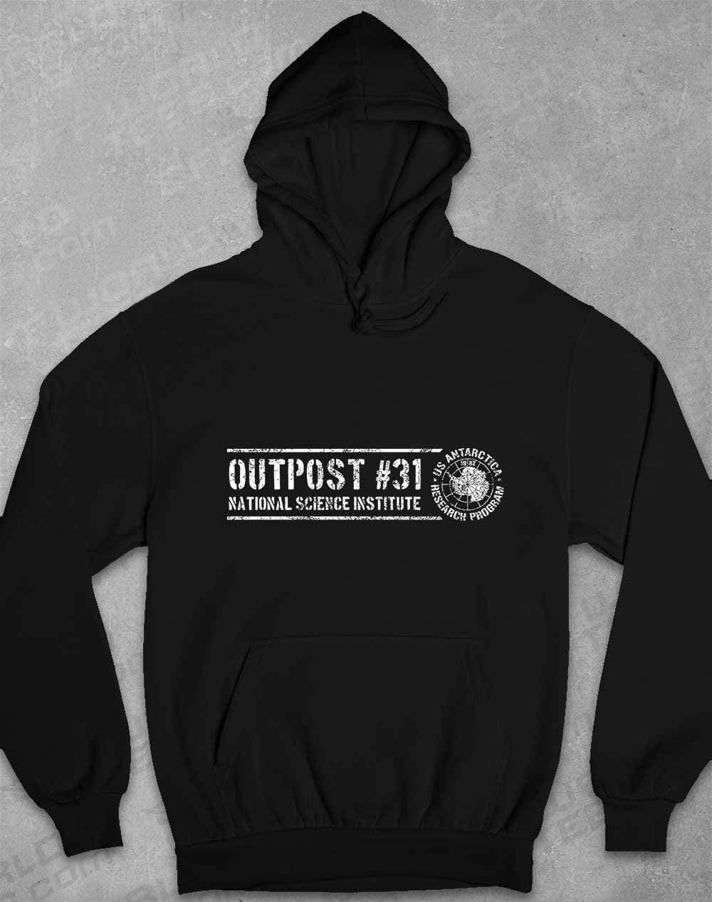 Outpost 31 Antarctica Hoodie XS / Jet Black  - Off World Tees