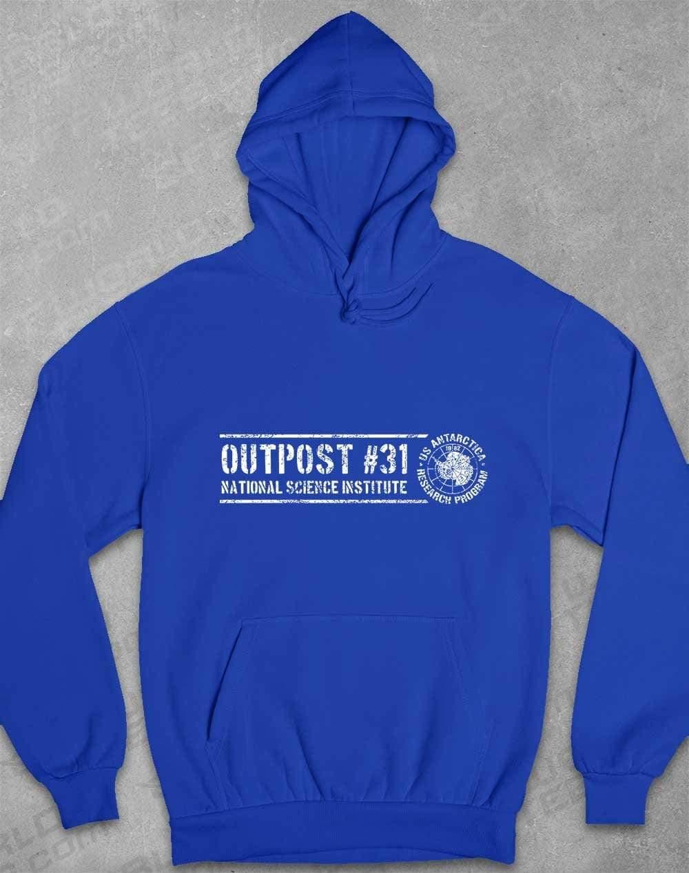 Outpost 31 Antarctica Hoodie XS / Royal Blue  - Off World Tees