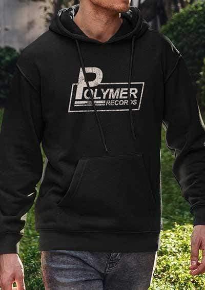 Polymer Records Distressed Logo Hoodie  - Off World Tees