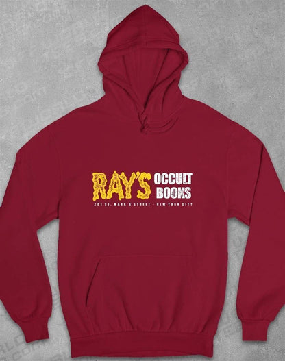 Ray's Occult Books Hoodie S / Burgundy  - Off World Tees