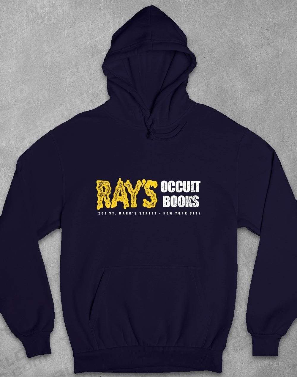 Ray's Occult Books Hoodie S / Navy  - Off World Tees