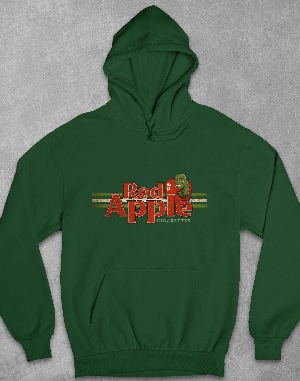 Red Apple Cigarettes Hoodie S / Bottle Green  - Off World Tees