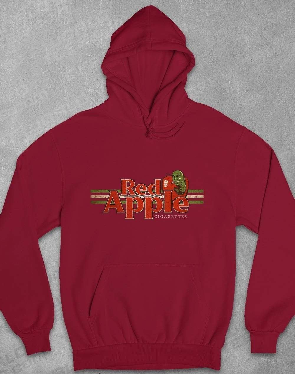 Red Apple Cigarettes Hoodie S / Burgundy  - Off World Tees