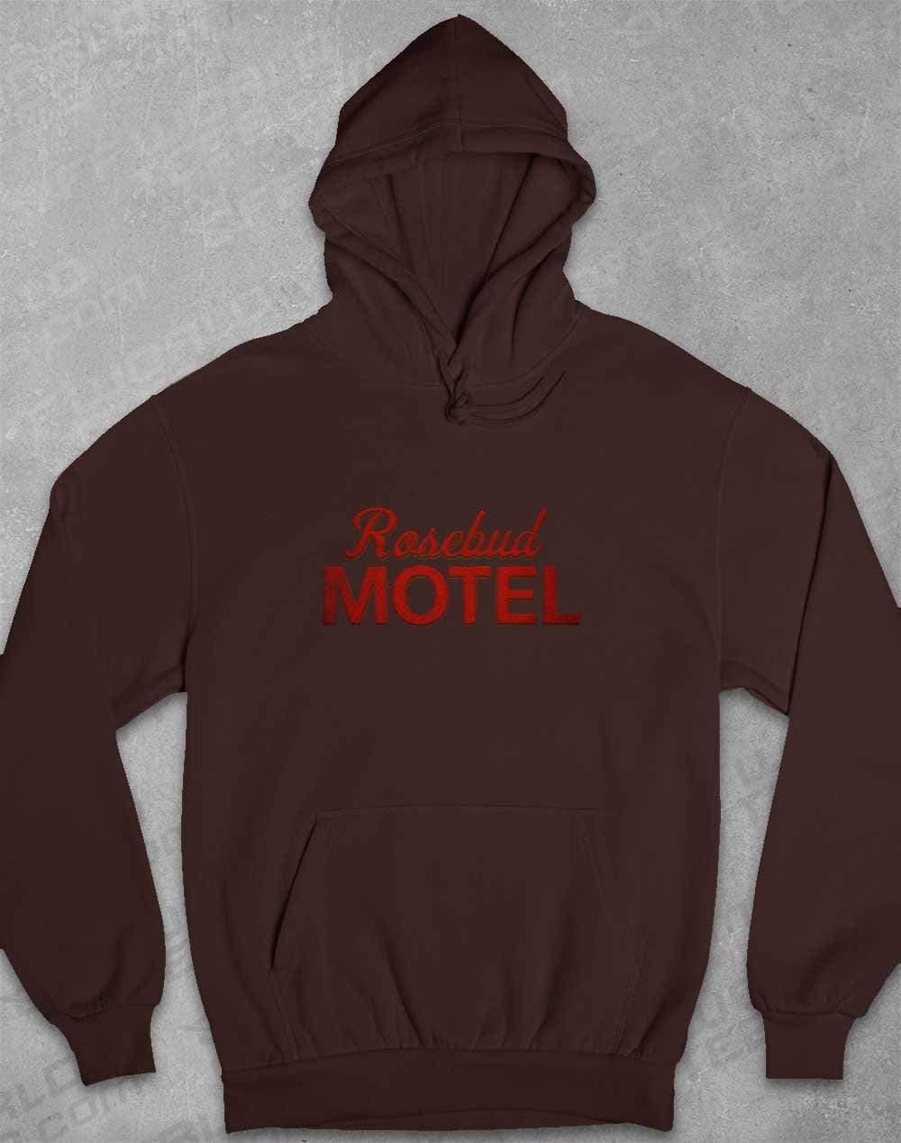 Rosebud Motel Hoodie XS / Hot Chocolate  - Off World Tees